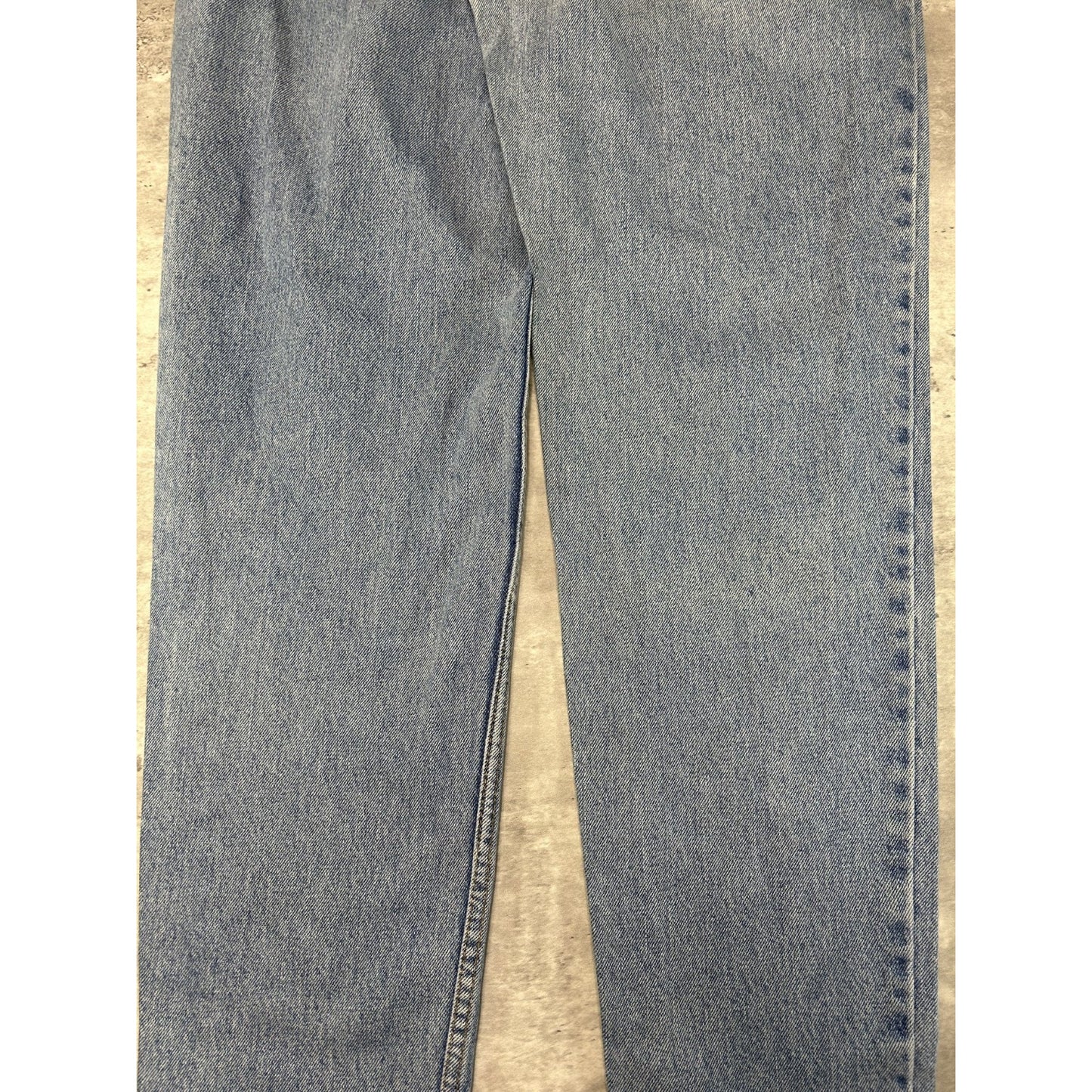 Vintage 90s Womens Levis 550 Red Tab Light Wash Denim Pants Size 33 Blue