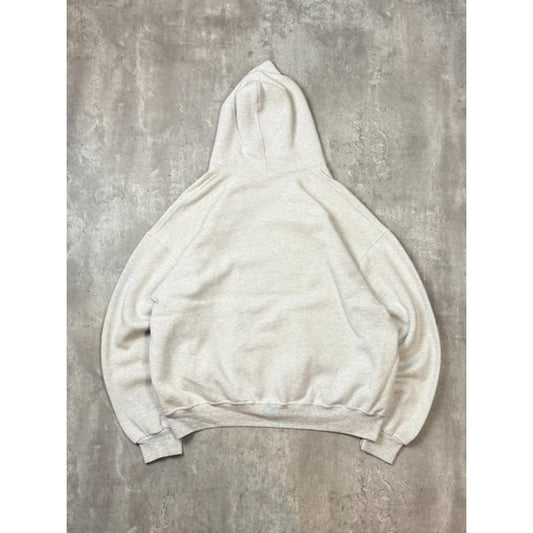 Vintage 90s US Army Graphic Spellout Pullover Hooded Sweatshirt Size XL Gray