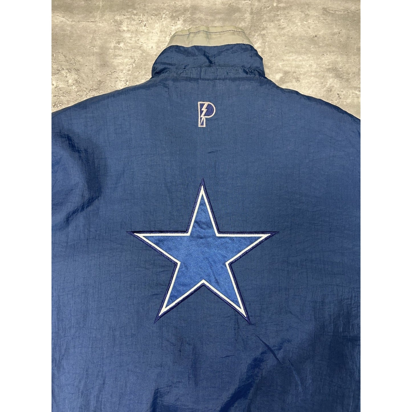 Vintage 90s Dallas Cowboys NFL Pro Player Reversible Insulated Jacket Size XL