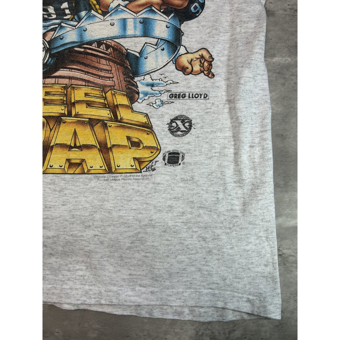 Vintage 1994 Pittsburgh Steelers NFL Steel Trap Caricature T-Shirt Size Large