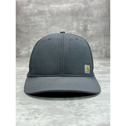 Carhartt Canvas Workwear Embroidered Patch Snapback Hat OSFA Gray