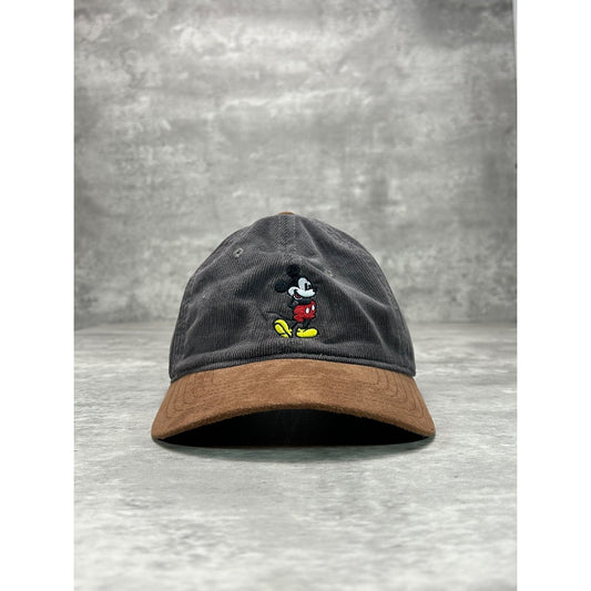 Vintage Disney Mickey Mouse Embroidered Cartoon Character Strapback Hat OSFA