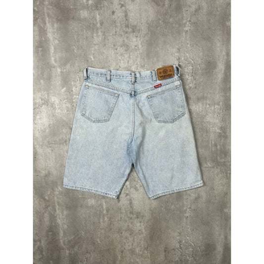 Vintage Wrangler Jeans Light Wash Denim Shorts Size 33 Blue