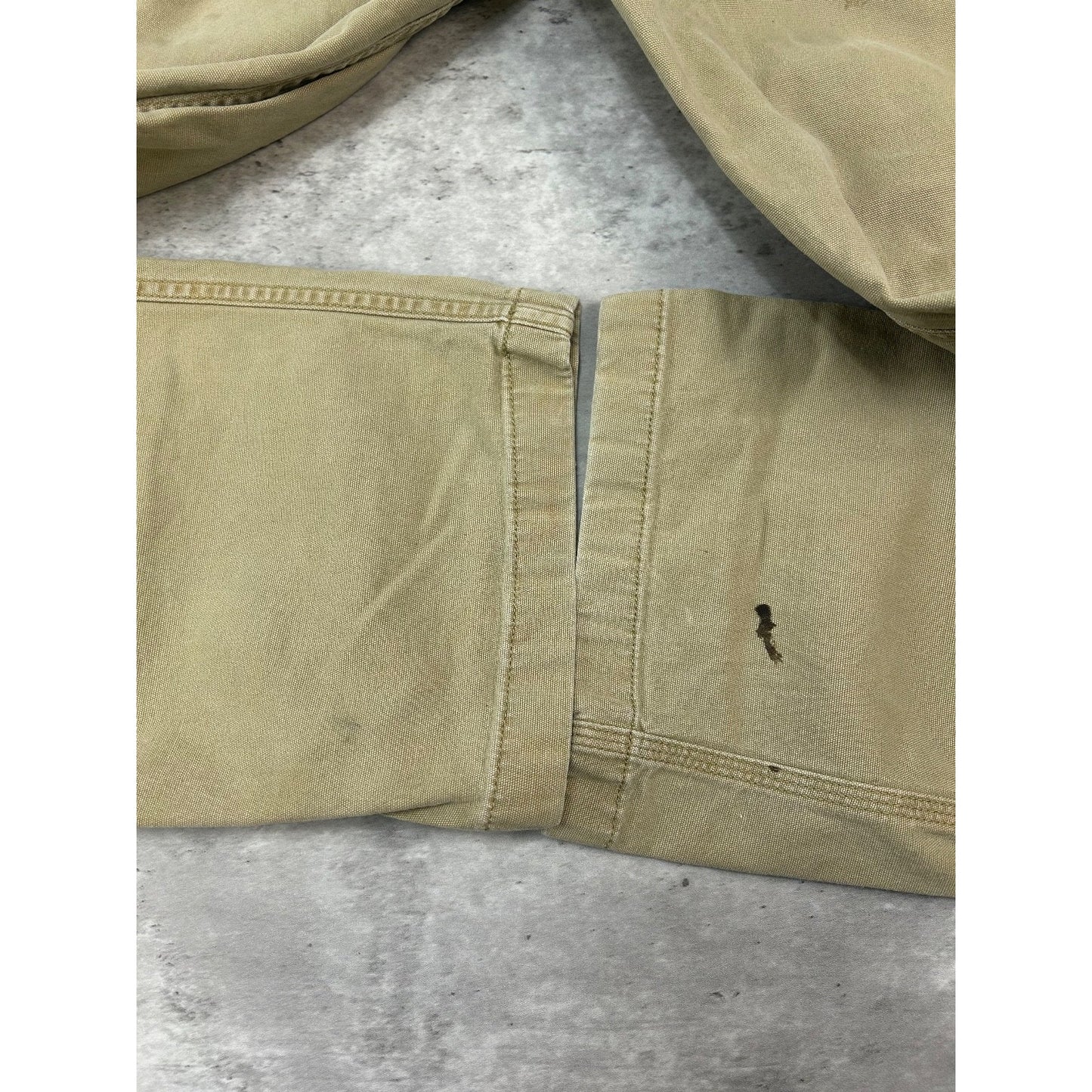 Carhartt Relaxed Fit Canvas Workwear Cargo Pants Size 38 Beige