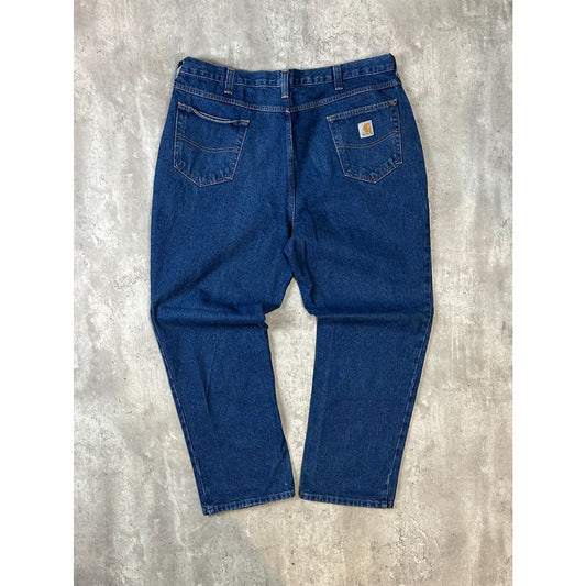 Vintage Carhartt Dark Wash Denim Workwear Jeans Pants Size 40 Blue