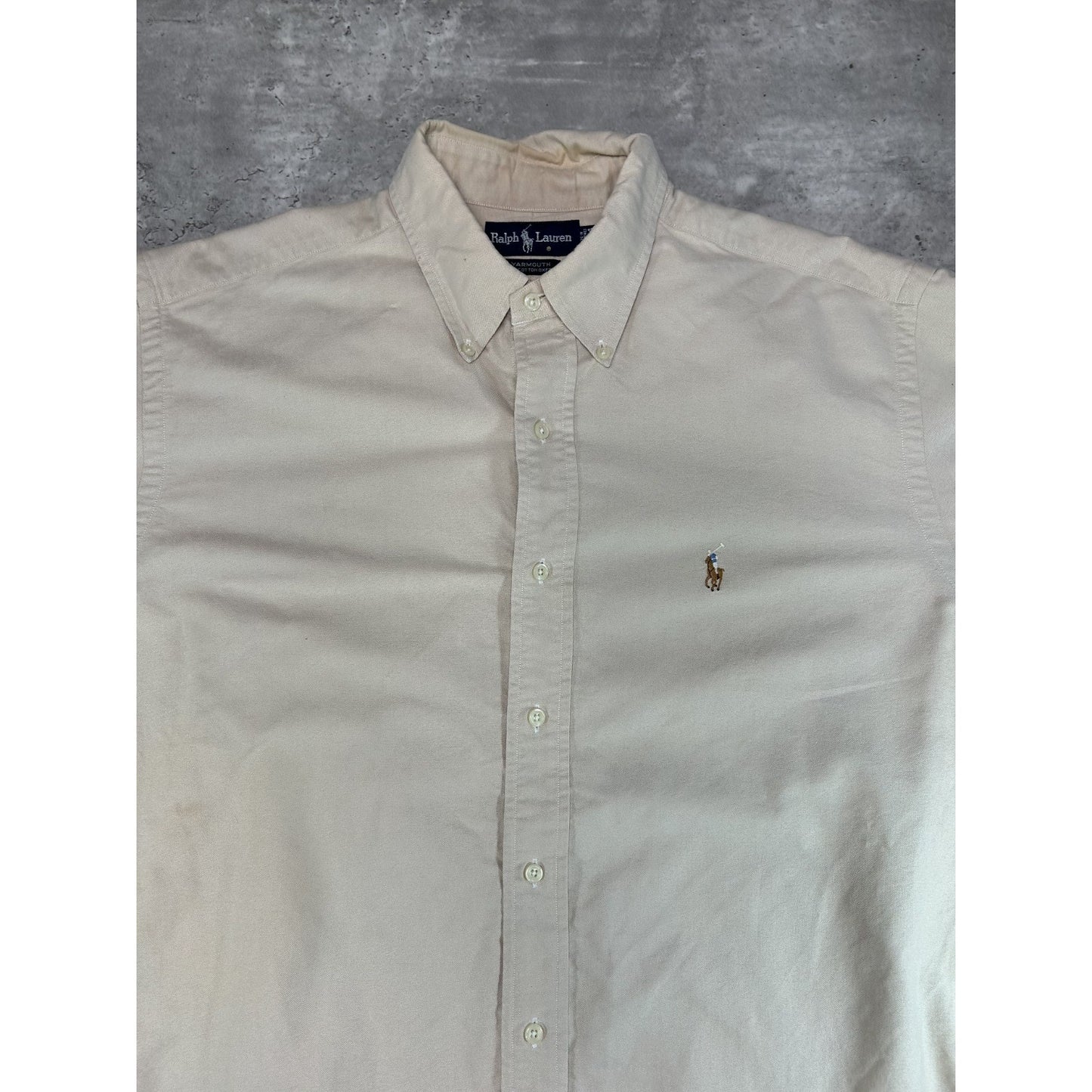 Vintage Polo Ralph Lauren Embroidered Pony Long Sleeve Button Up Shirt Sz XLT