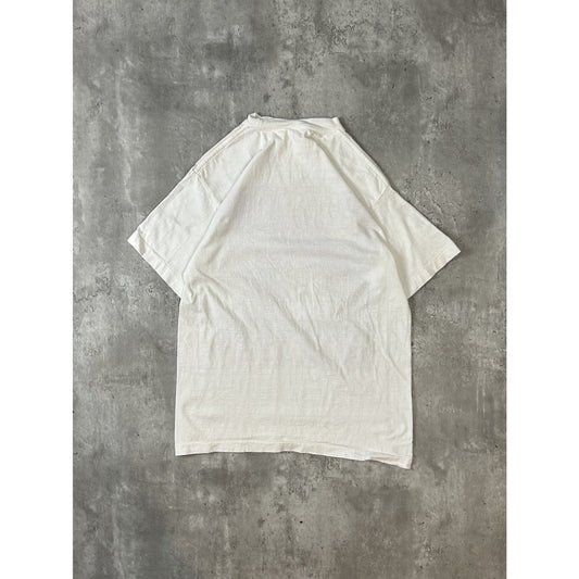 Vintage 90s Charlotte Hornets NBA Big Logo Spellout Graphic T-Shirt Size Medium