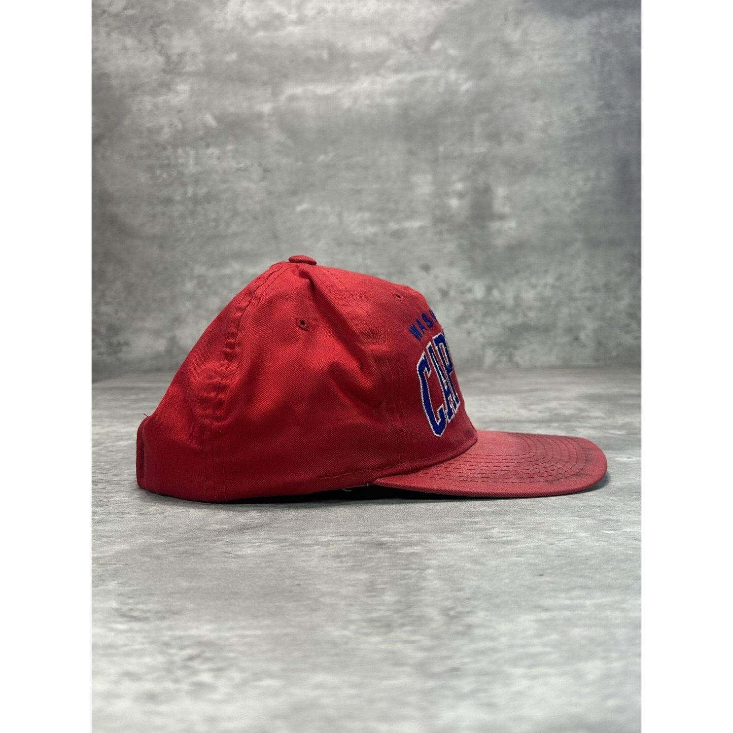 Vintage 90s Washington Capitals NHL Starter Arc Spellout Snapback Hat OSFA