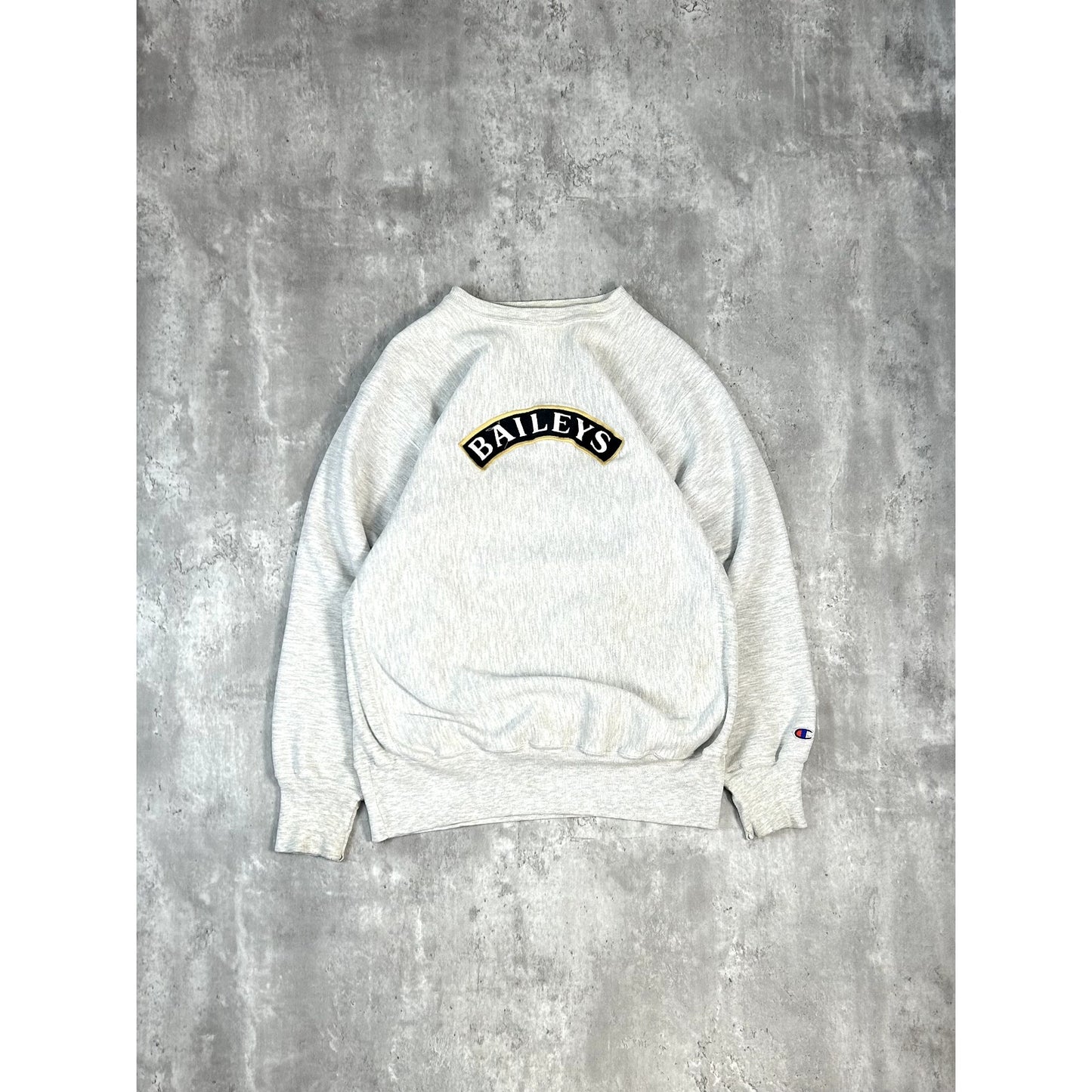 Vintage Baileys Liquor Promo Champion Reverse Weave Sweatshirt Size XL Gray