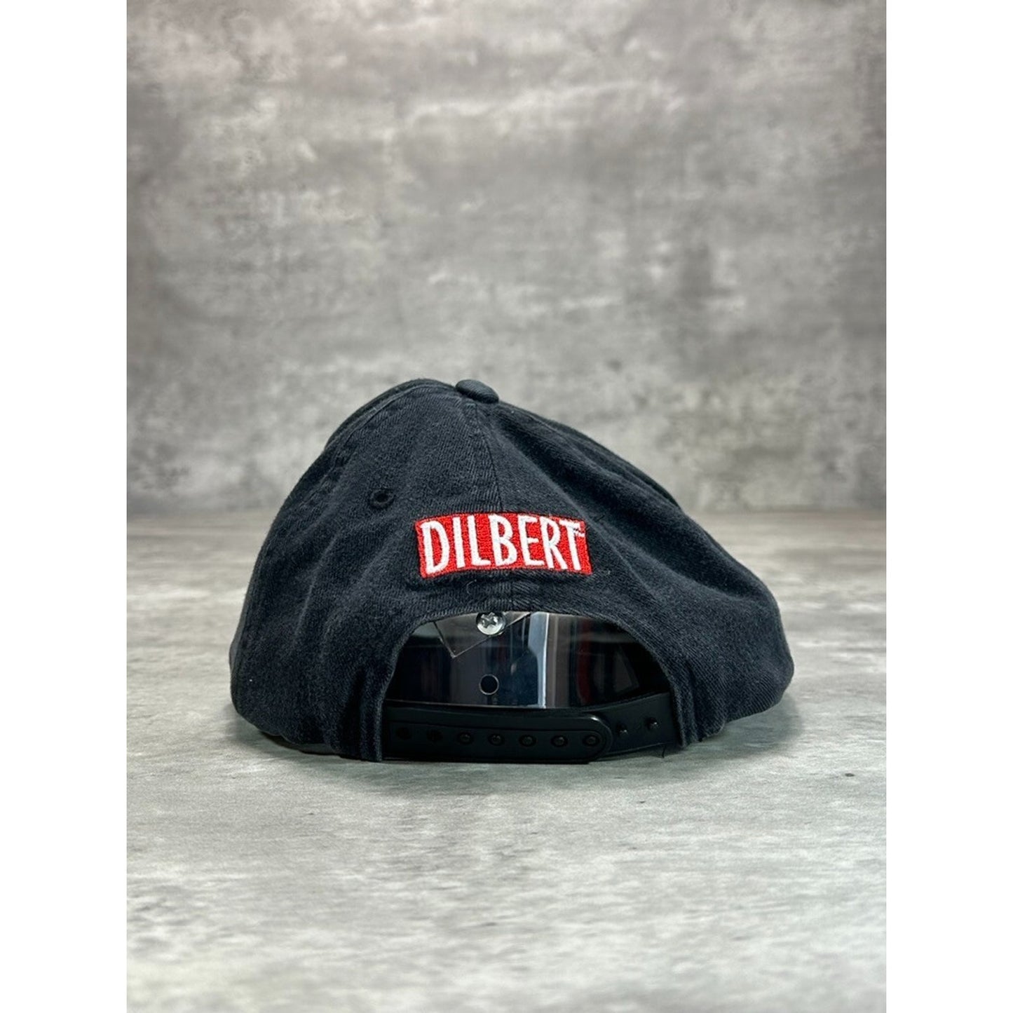 Vintage 90s Dilbert Embroidered Cartoon Character TV Show Snapback Hat OSFA