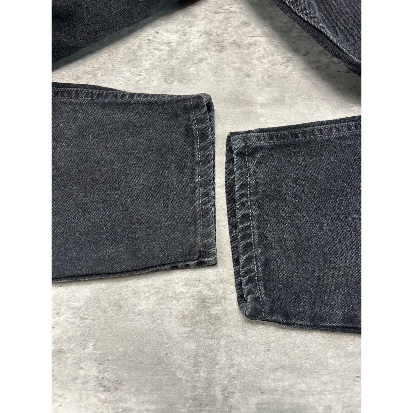 Vintage 90s Levis Red Tab 550 Tapered Leg Black Denim Pants Size 39