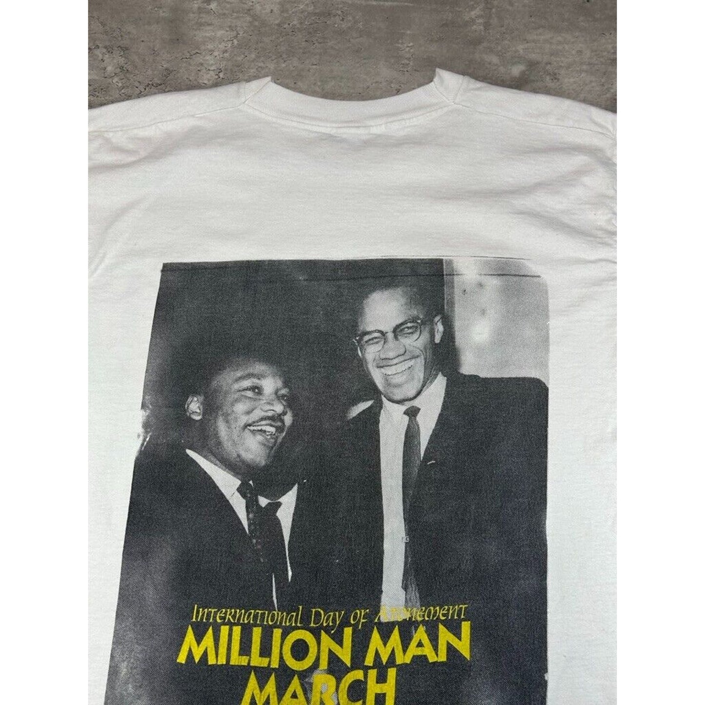 Vintage 1996 NYC Day Of Atonement Million Man March Graphic T-Shirt Size XL