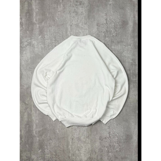 Vintage 1980 The Simpsons Bart Peace Man Big Graphic Sweatshirt Size Large