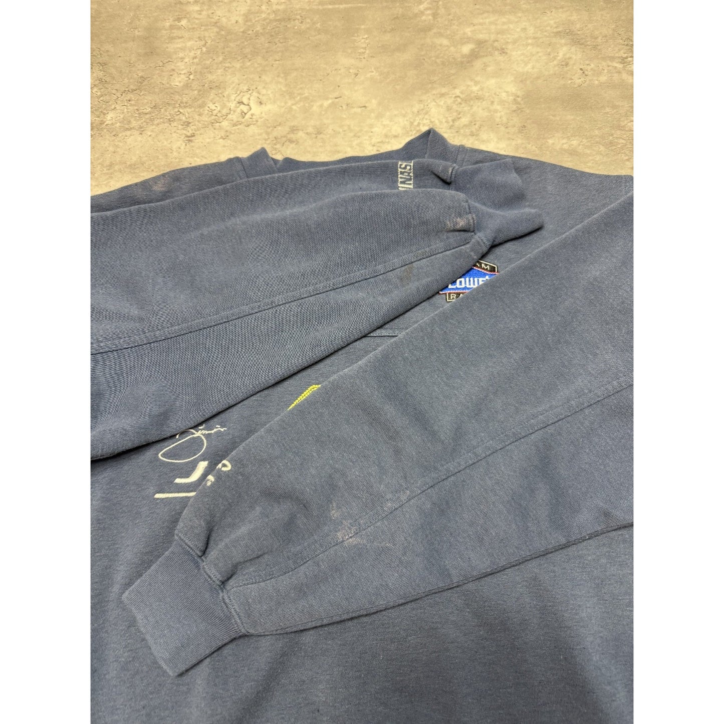 Vintage Jimmie Johnson #48 NASCAR Lowes Racing Graphic Sweatshirt Size Large