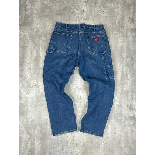 Dickies Dark Wash Denim Workwear Carpenter Pants Size 38