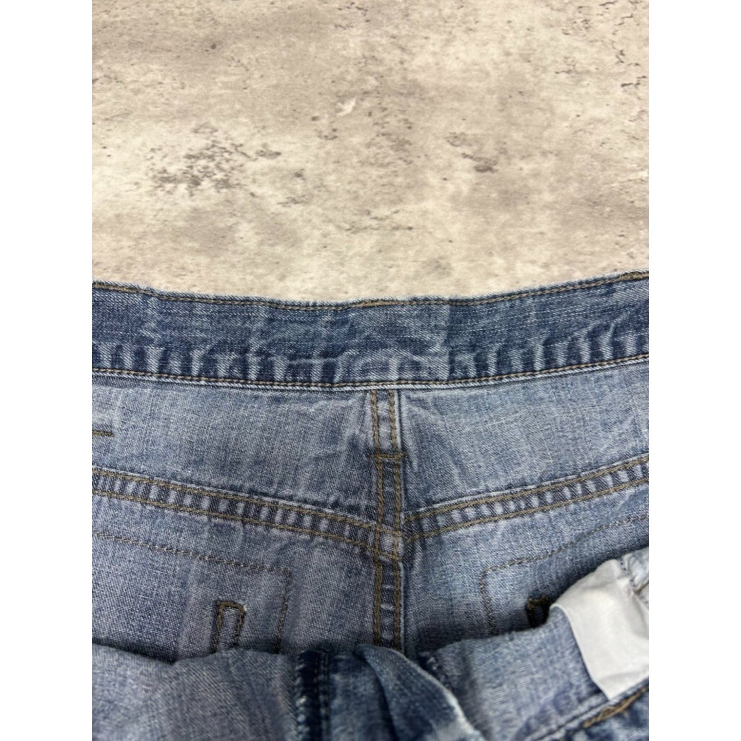 Vintage Wrangler Jeans Medium Wash Denim Cargo Shorts Size 37 Blue