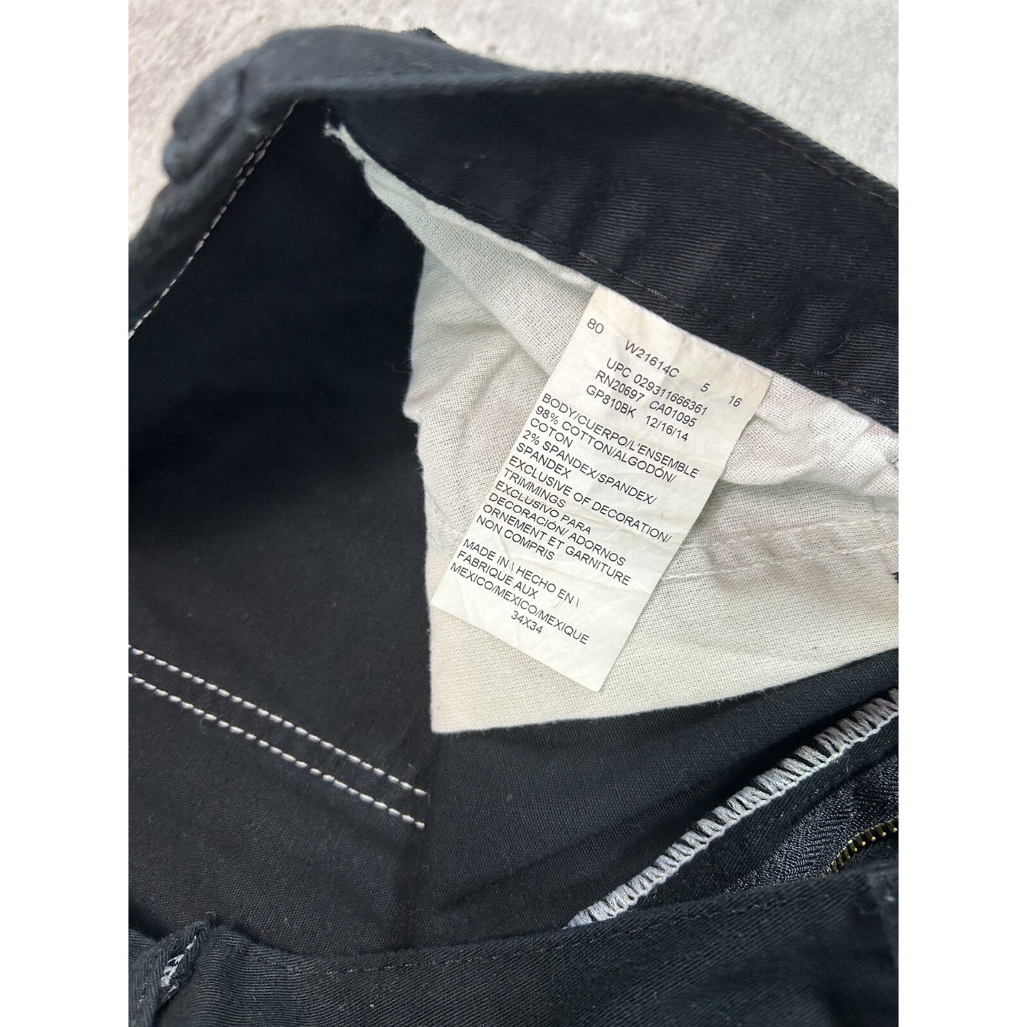 Dickies Slim Fit Lightweight Workwear Pants Size 33 Black