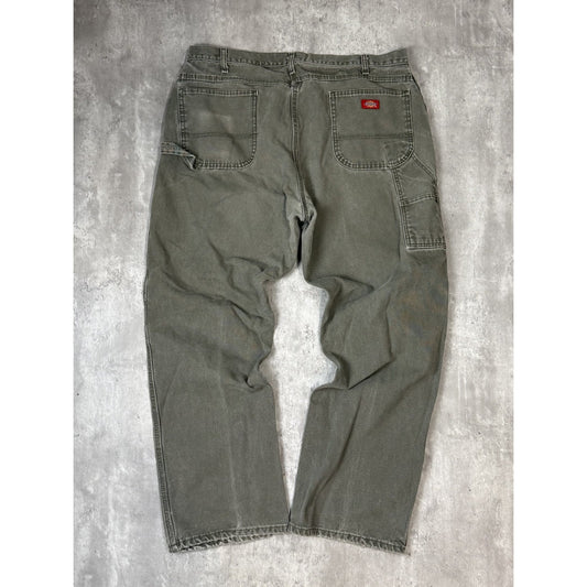 Vintage Dickies Canvas Workwear Carpenter Pants Size 40 Green