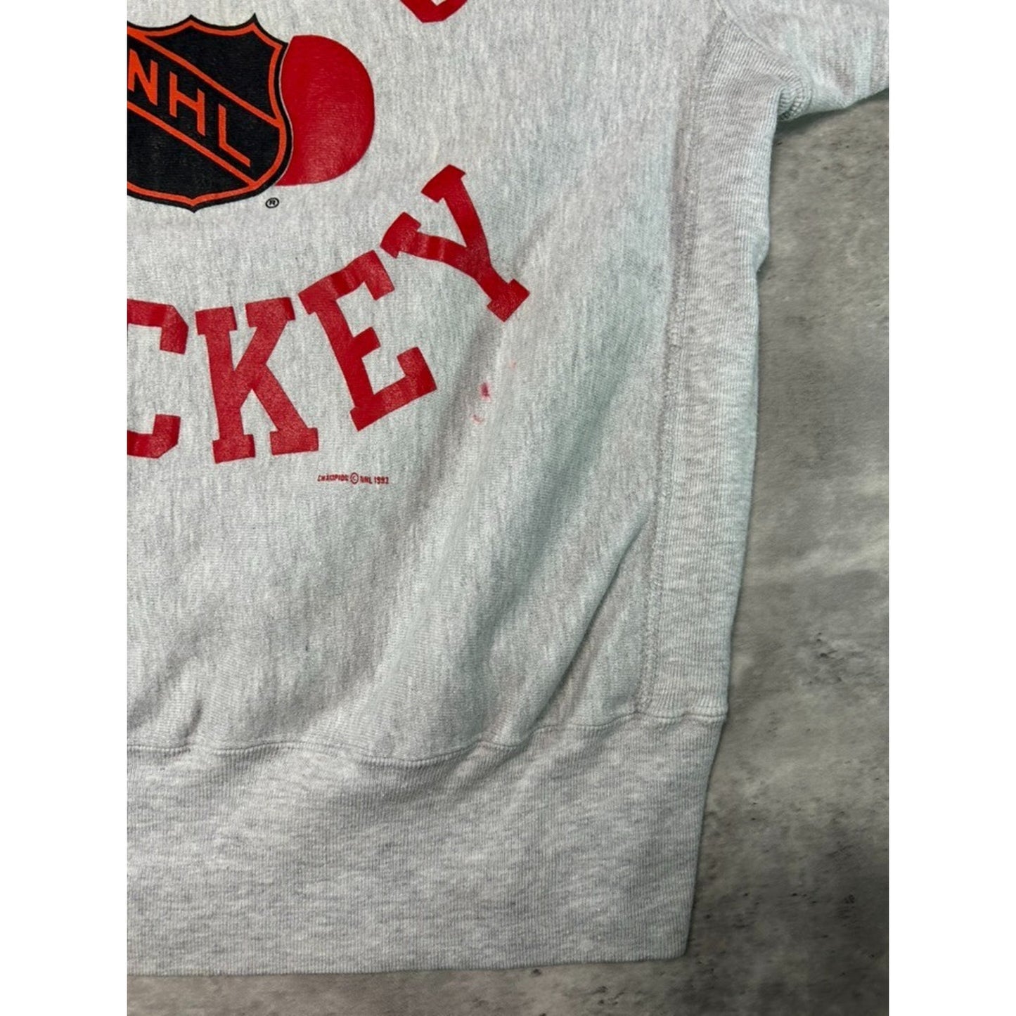 Vintage 1993 Detroit Red Wings NHL Champion Reverse Weave Sweatshirt Size Large