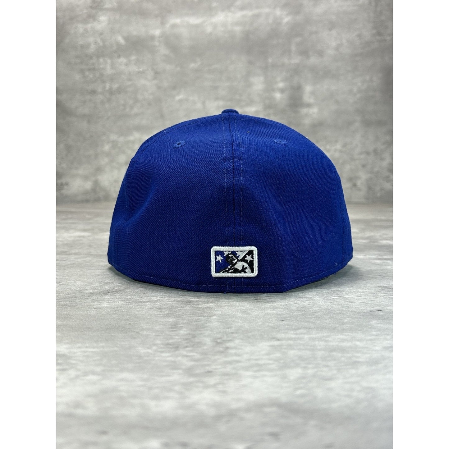 San Bernardino Stampede MiLB Embroidered Logo Baseball Fitted Hat 7 1/2 Blue