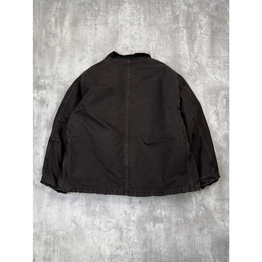 Vintage Carhartt Insulated Canvas Workwear Arctic Jacket Size 2XL Brown