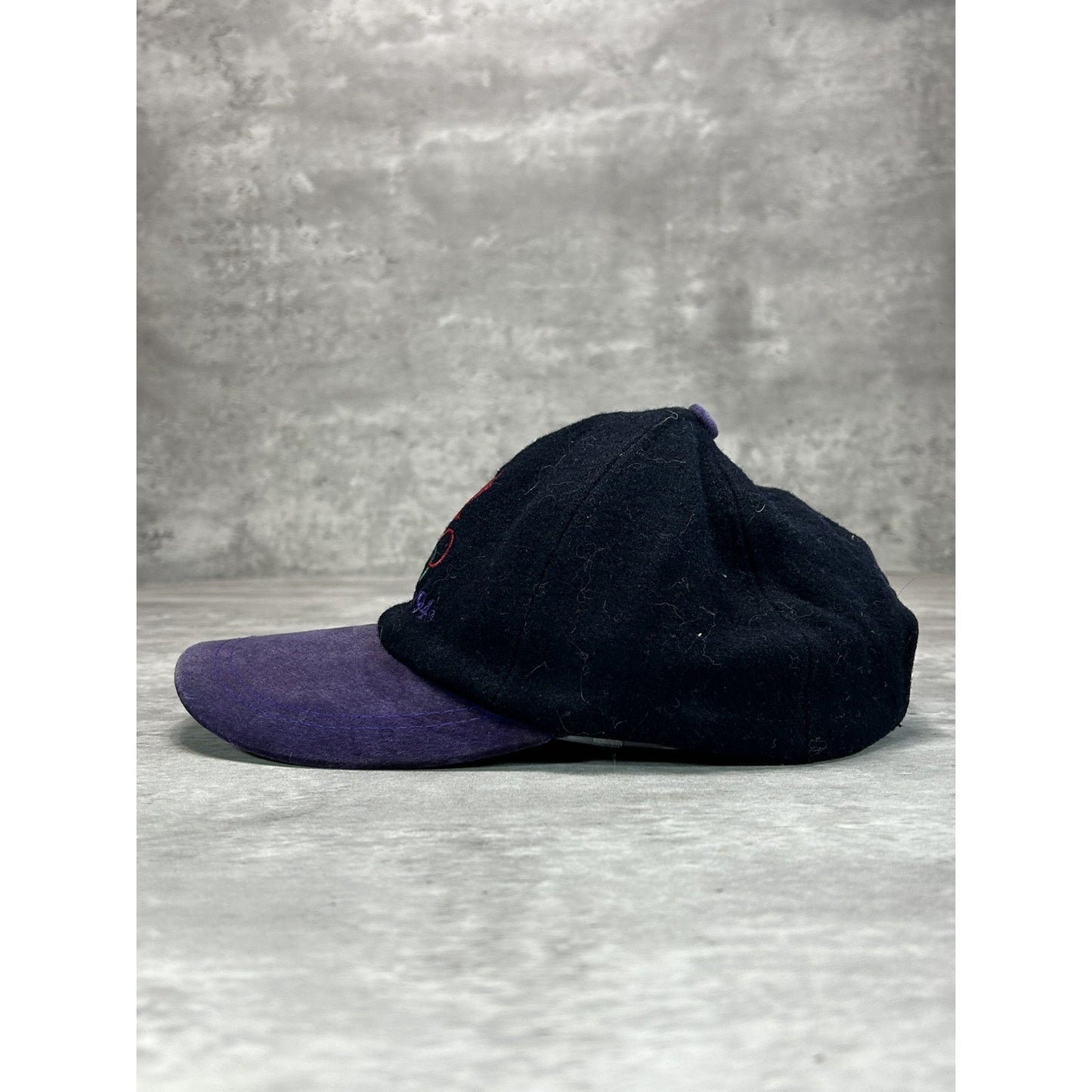 Vintage 90s Canada Olympics Embroidered Logo Strapback Hat OSFA Black