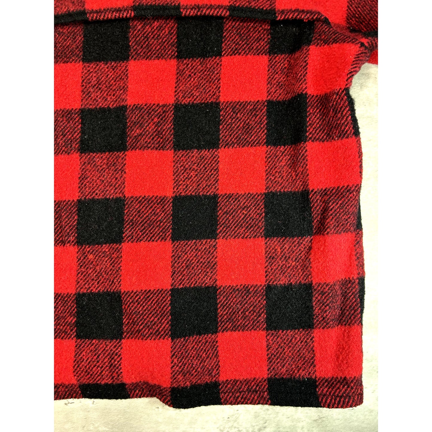 Vintage 80s/90s Codet Buffalo Plaid Heavy Flannel Jacket Size XL