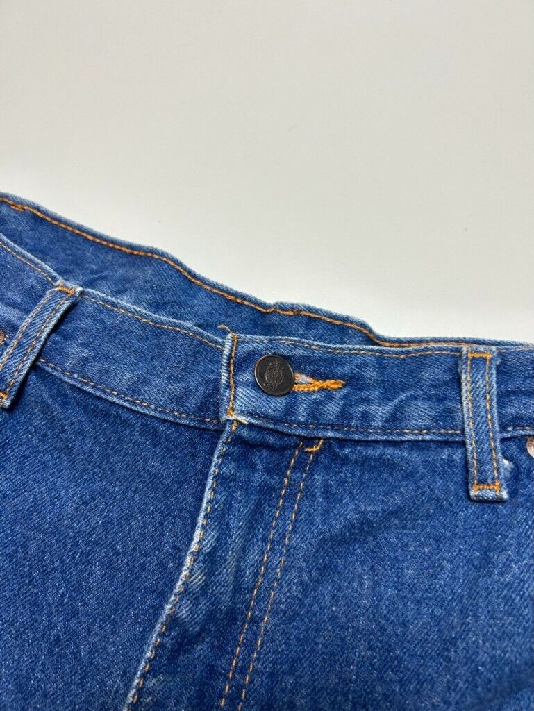 Vintage Dickies Dark Wash Denim Workwear Pants Size 36W Blue