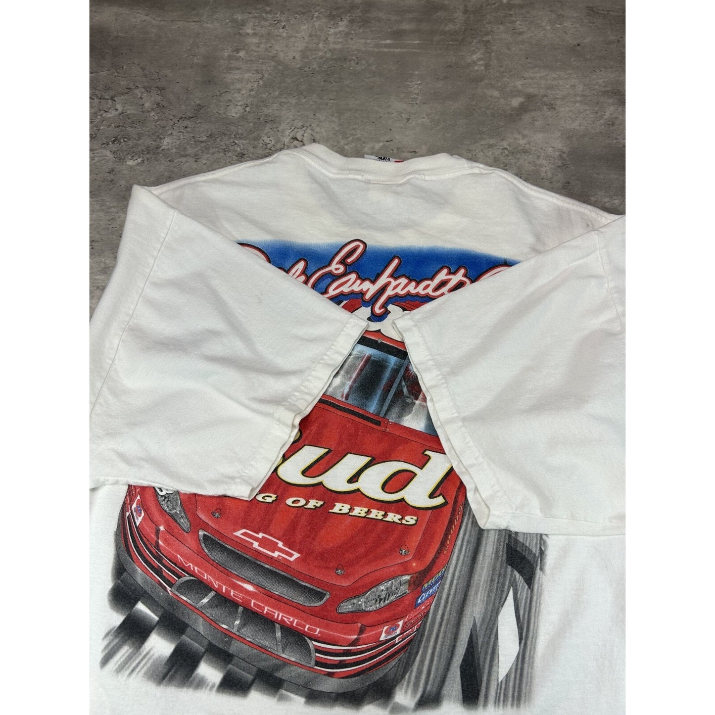 Vintage 90s Dale Earnhardt #8 Budweiser Racing Nascar Graphic T-Shirt Size XL