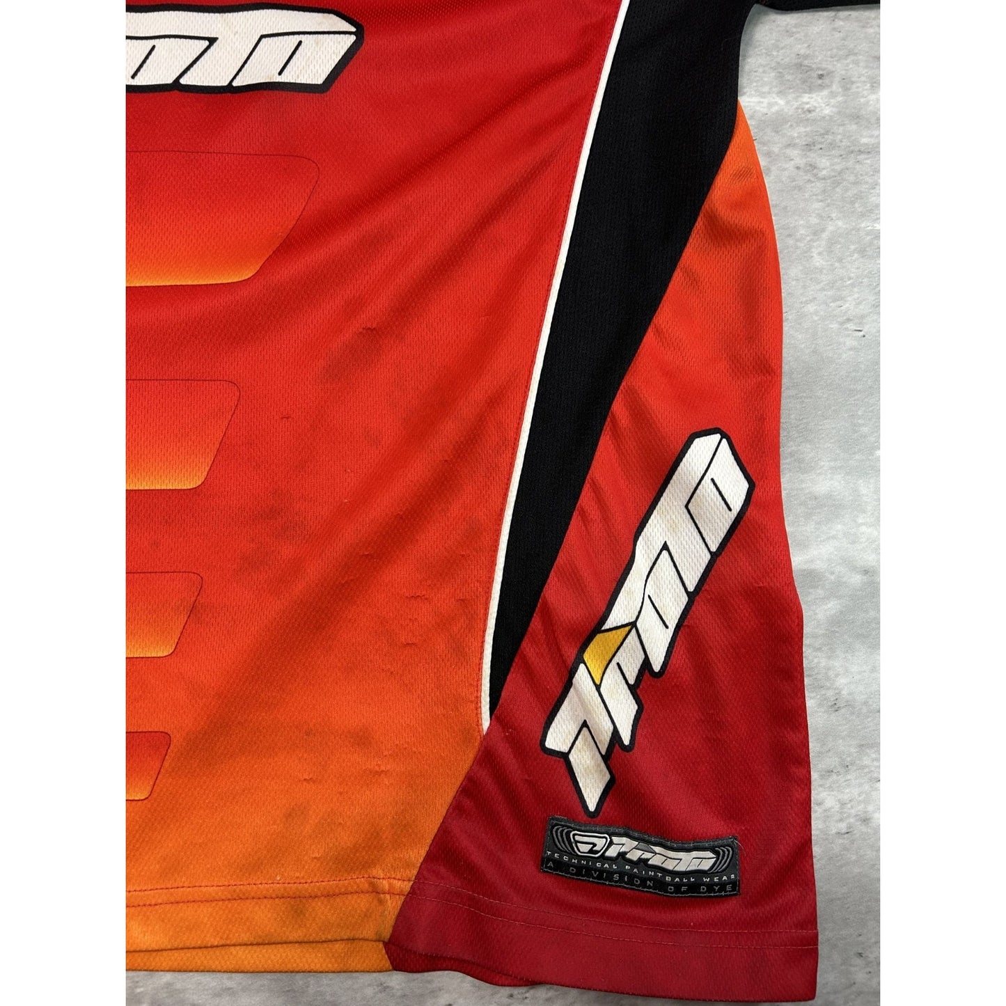 Vintage Proto Gradient Spellout Graphic Long Sleeve Motocross Jersey Size Large