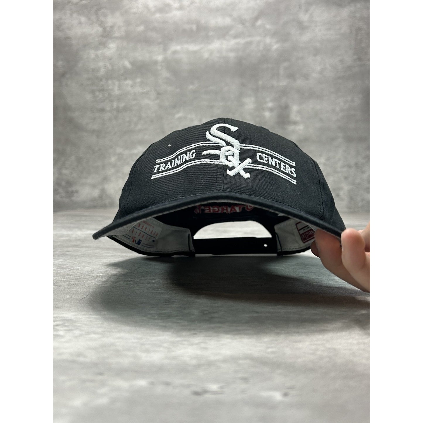 Vintage 90s Chicago White Sox MLB Training Center Baseball Snapback Hat OSFA