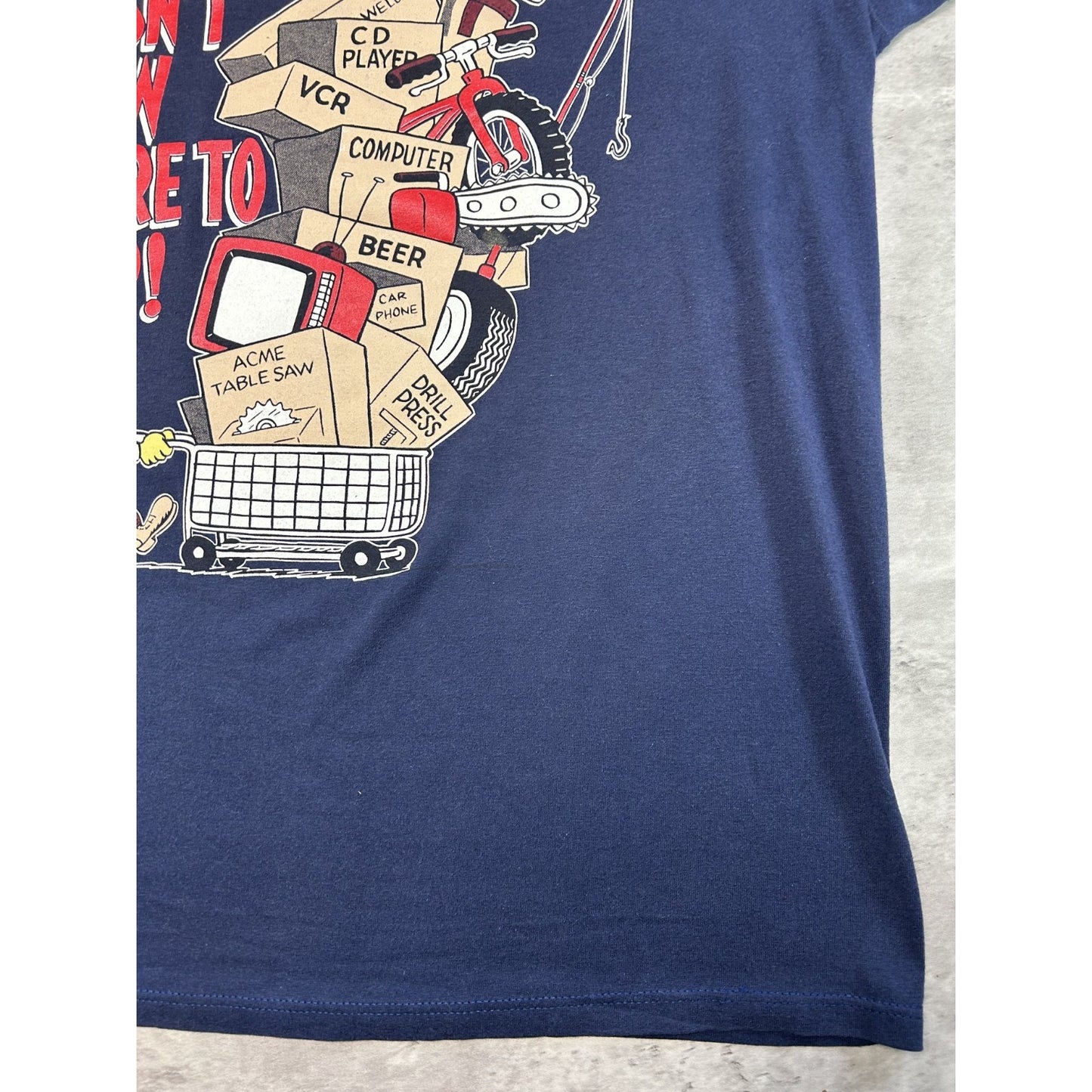 Vintage 90s Whoever Says Money Cant Buy Happiness Comedy Slogan T-Shirt Size XL