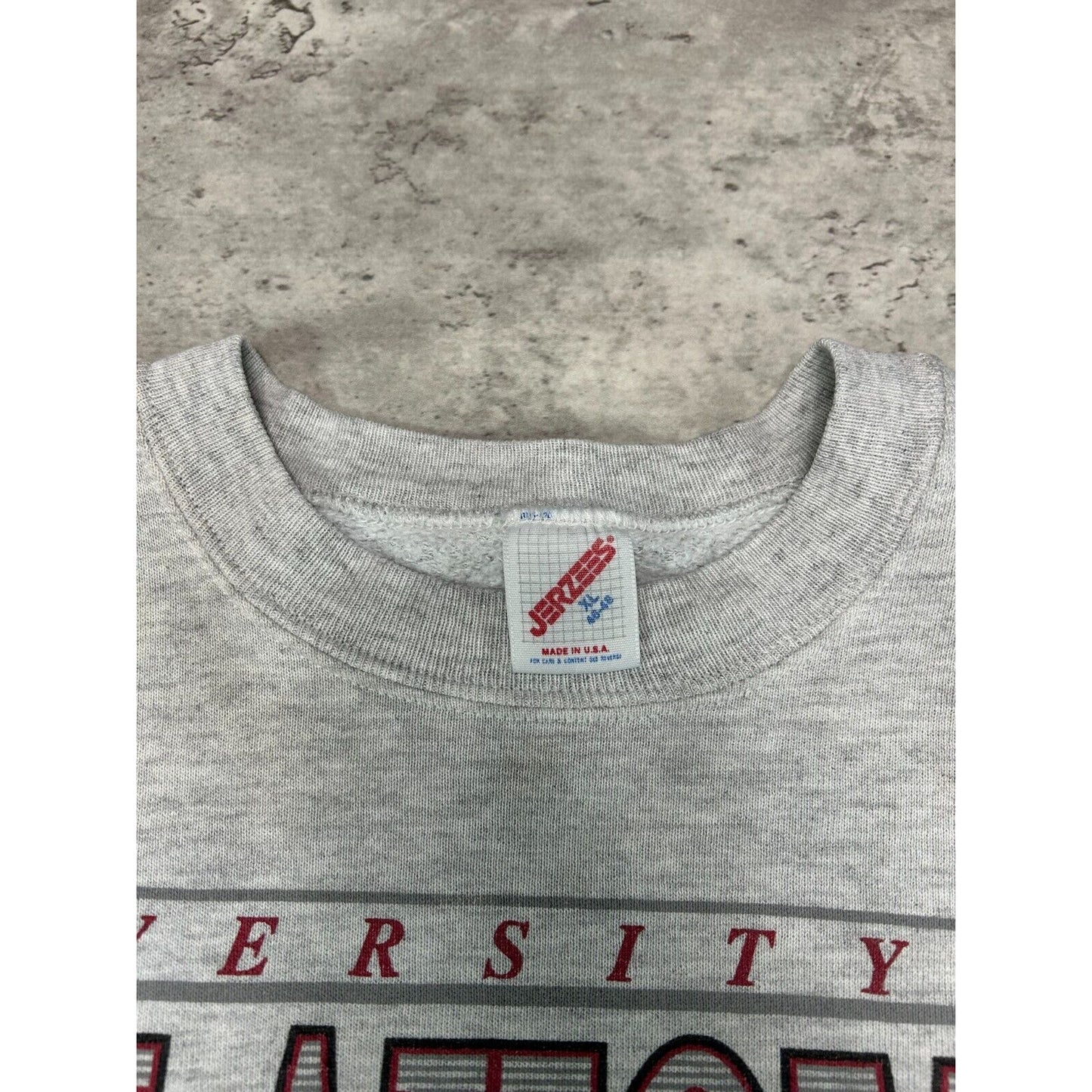 Vintage 90s Oklahoma Sooners NCAA Collegiate Crest Sweatshirt Size XL Gray