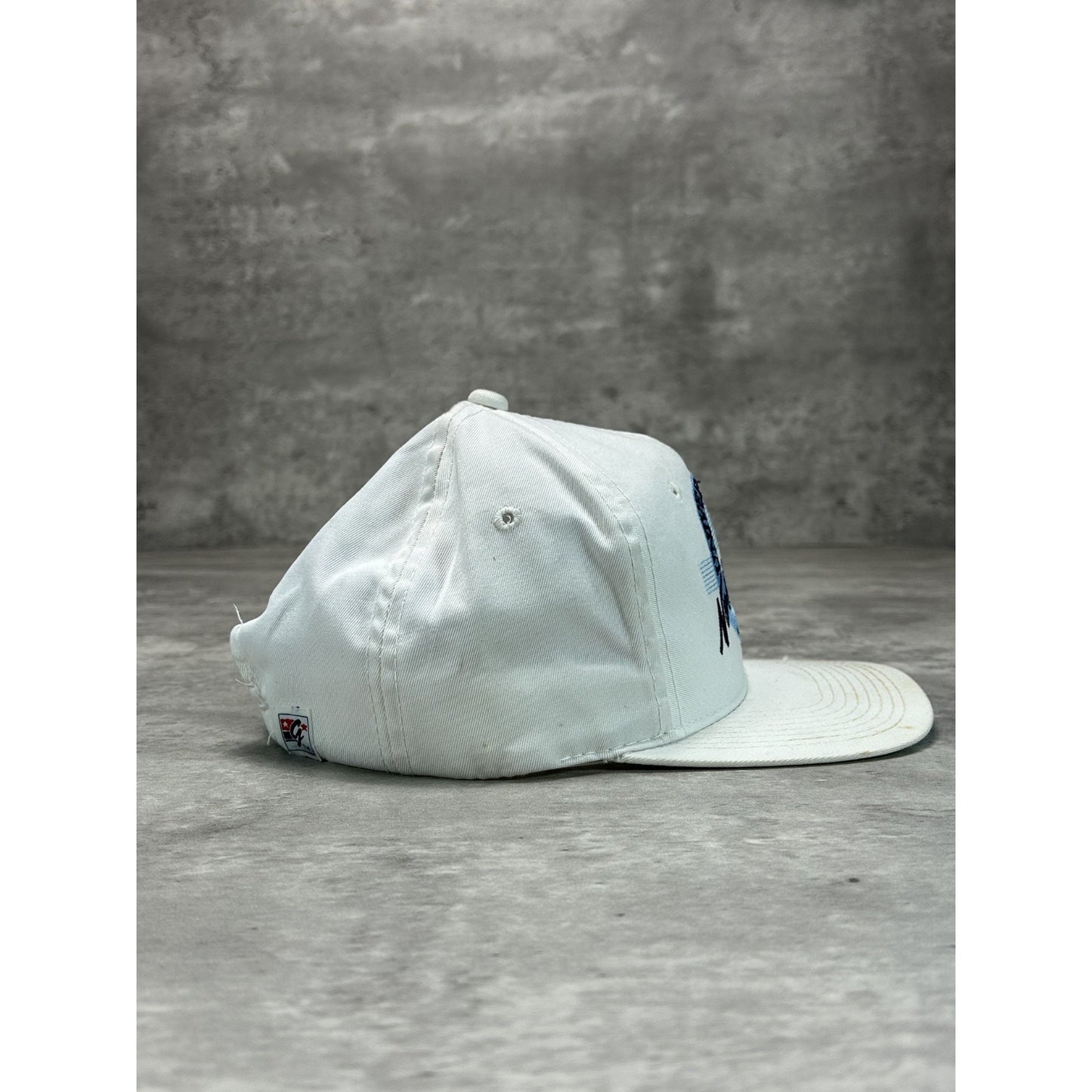 Vintage 90s UNC Tarheels NCAA Collegiate Embroidered Spellout Snapback Hat OSFA