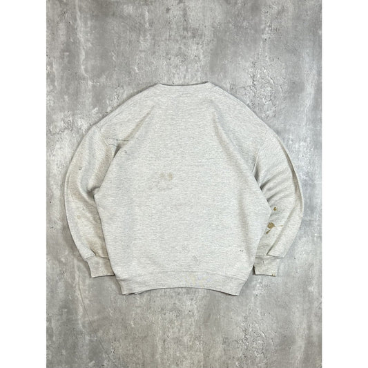 Vintage Butler University NCAA Collegiate Arc Spellout Pullover Sweatshirt Size XXL Gray