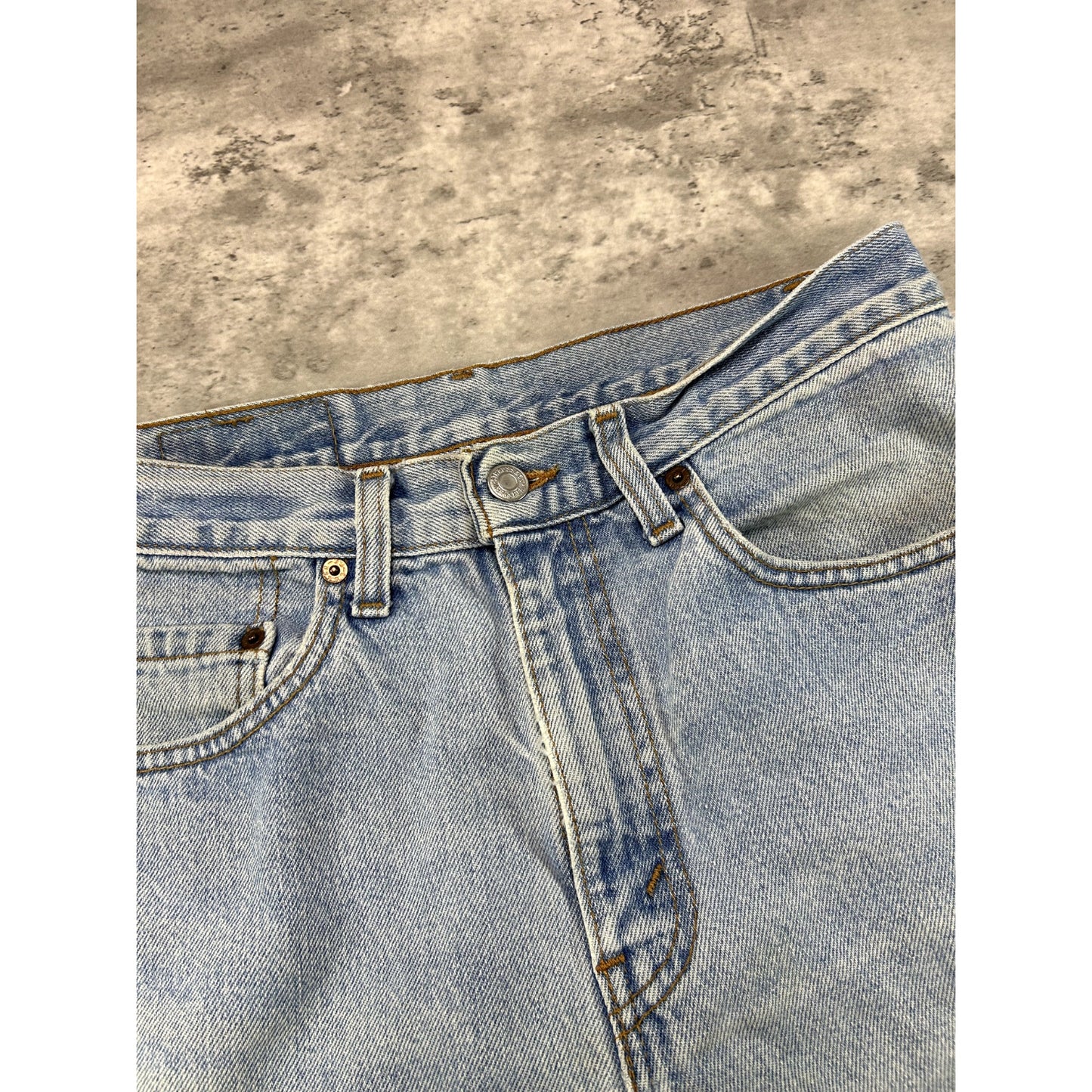 Vintage 90s Levis 505 Red Tab Light Wash Denim Pants Size 31W Blue