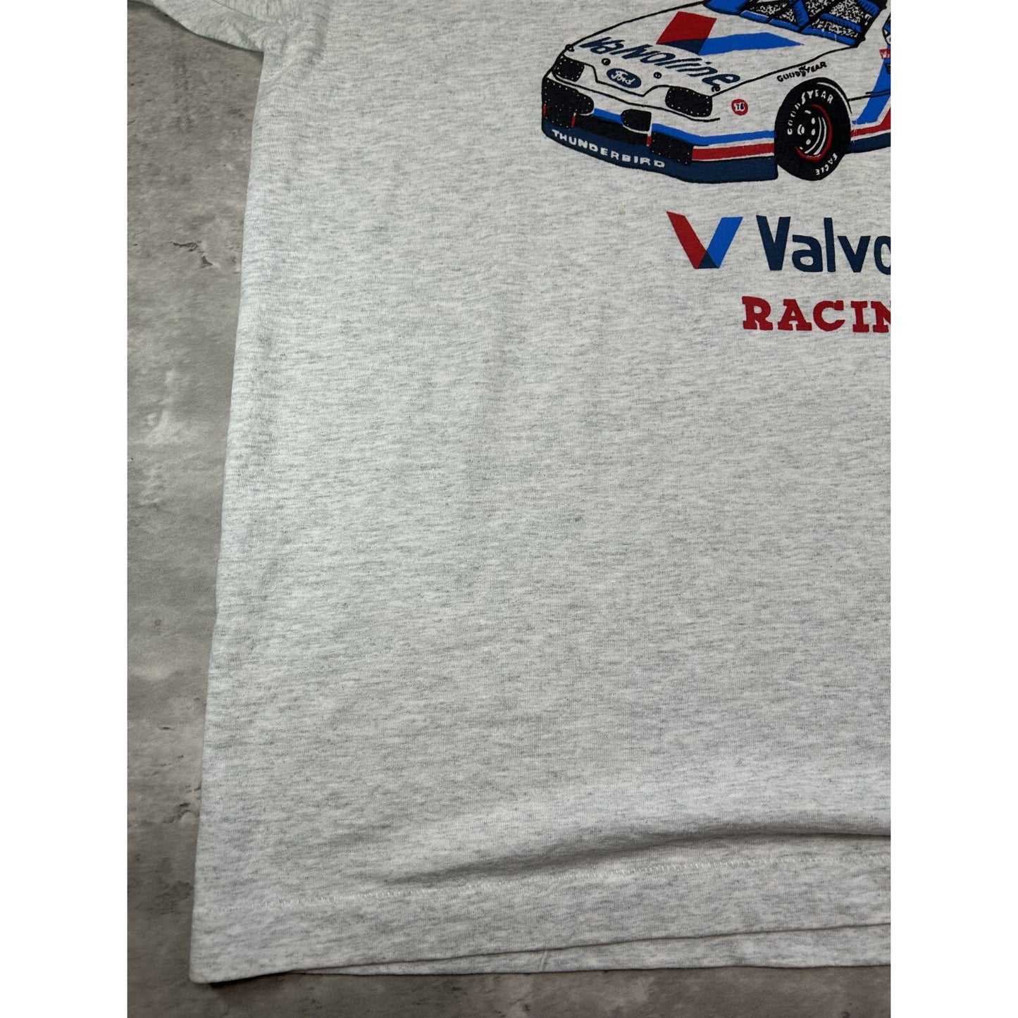 Vintage 90s Mark Martin #6 Valvoline Racing Nascar AOP T-Shirt Size XL
