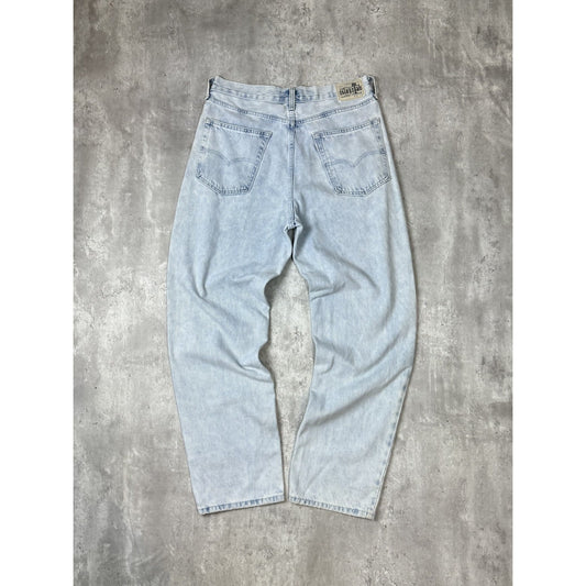 Vintage 90s Levis Silver Tab Loose Fit Light Wash Denim Pants Size 33 Blue