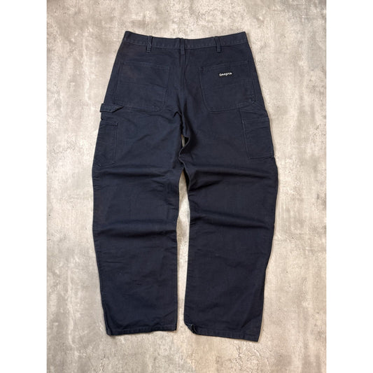 Vintage Dakota Canvas Workwear Double Knee Carpenter Pants Size 36