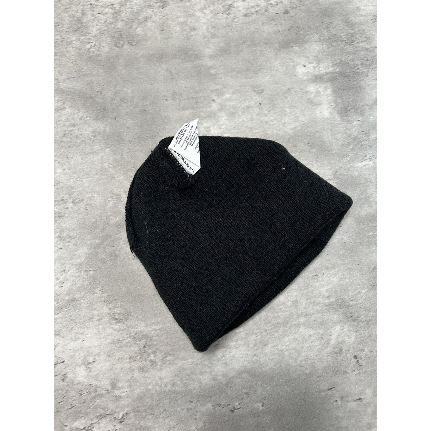 Vintage Carhartt Workwear Embroidered Patch Beanie Hat OSFA YOUTH