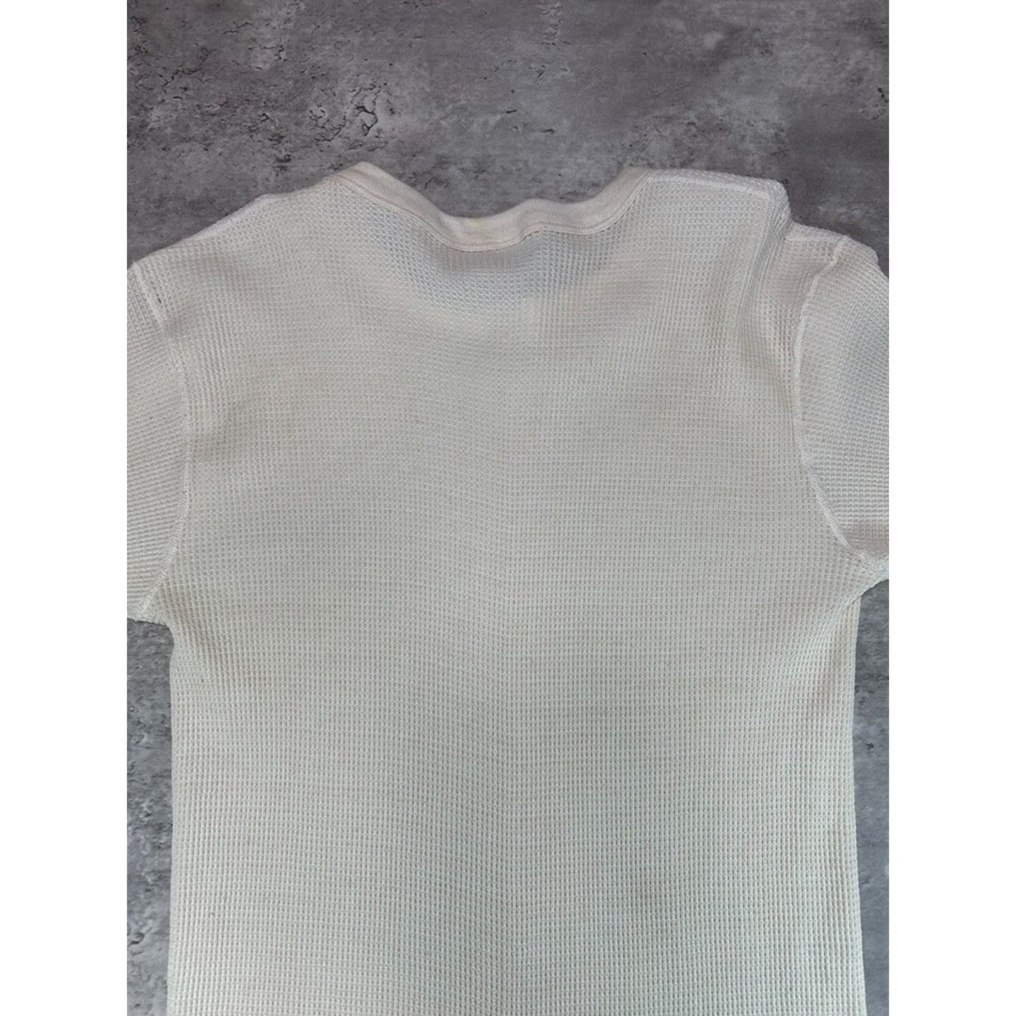 Vintage 1970s Fruit Of The Loom Thermal Print Long Sleeve T-Shirt Size XL