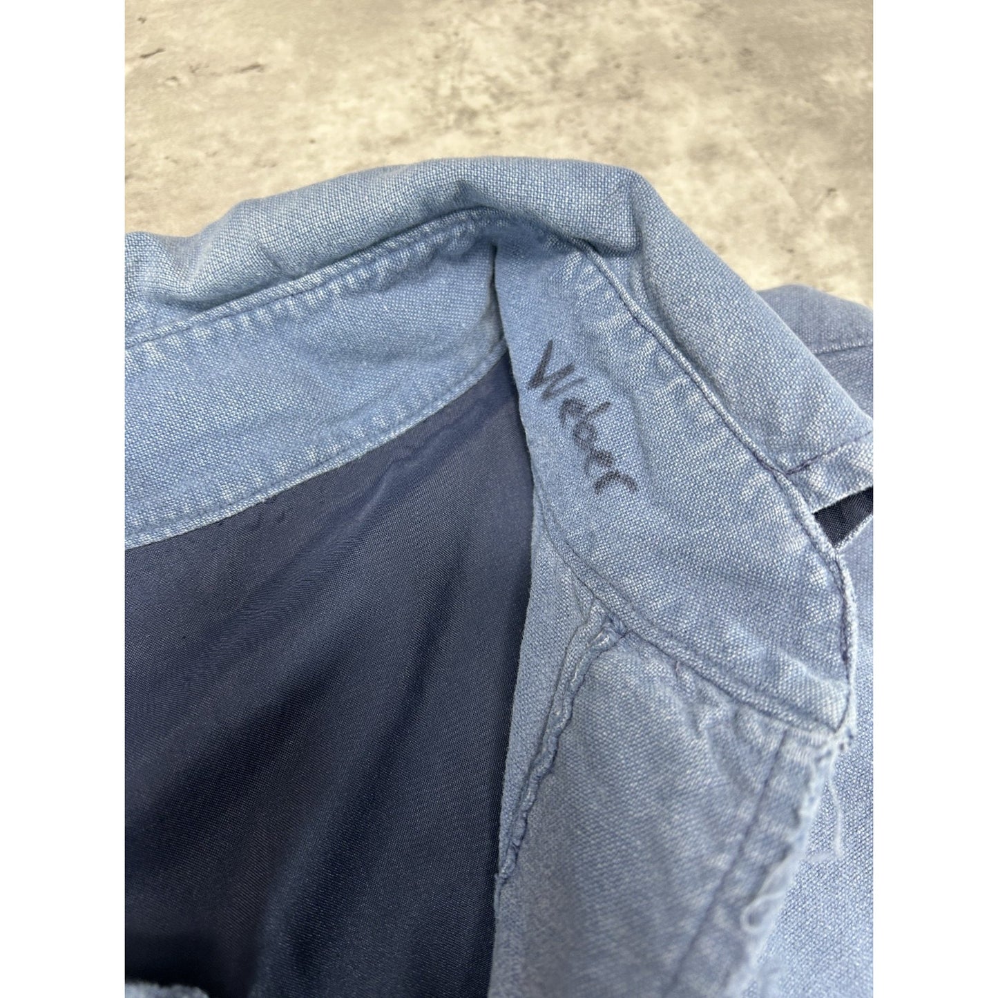 Vintage 90s Pearl Snap Long Sleeve Button Up Shirt Size 2XL Blue