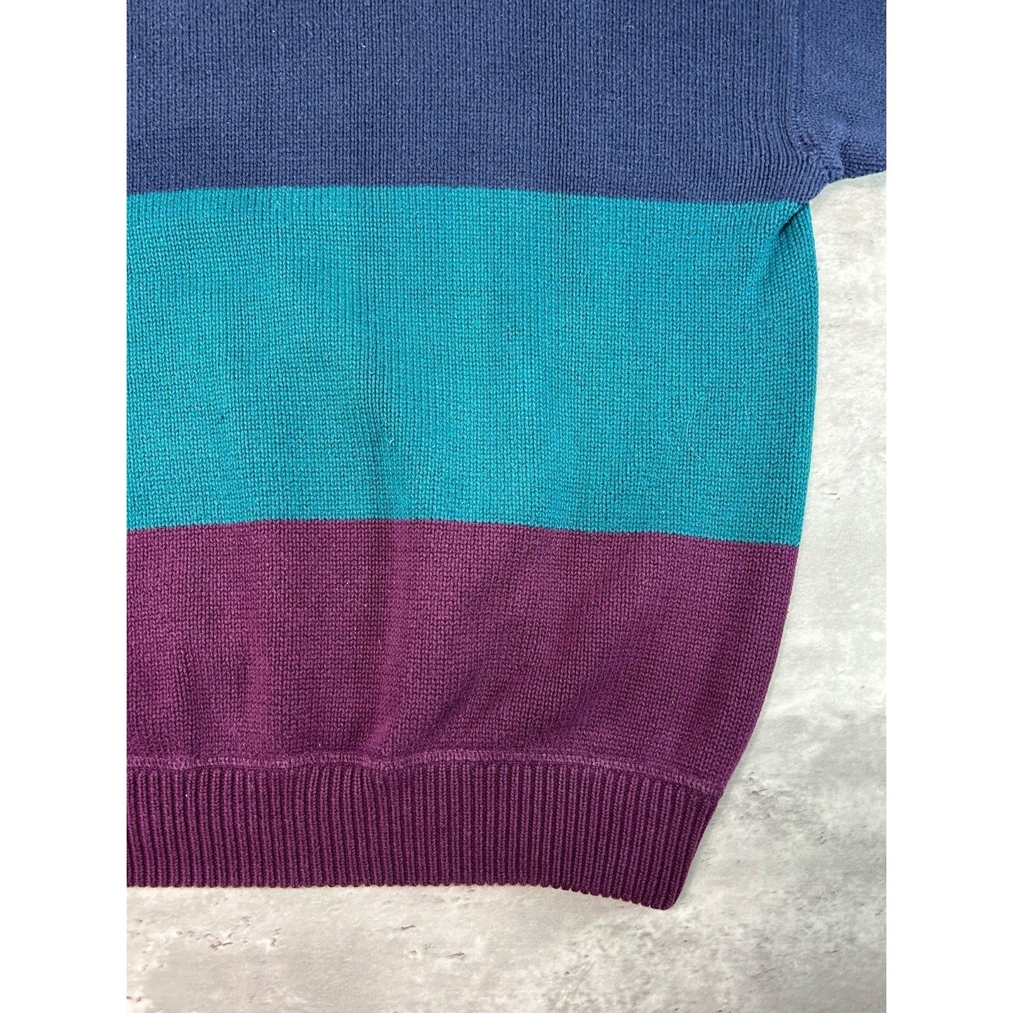 Vintage 90s Eddie Bauer Striped Pullover Knit Sweater Size XL