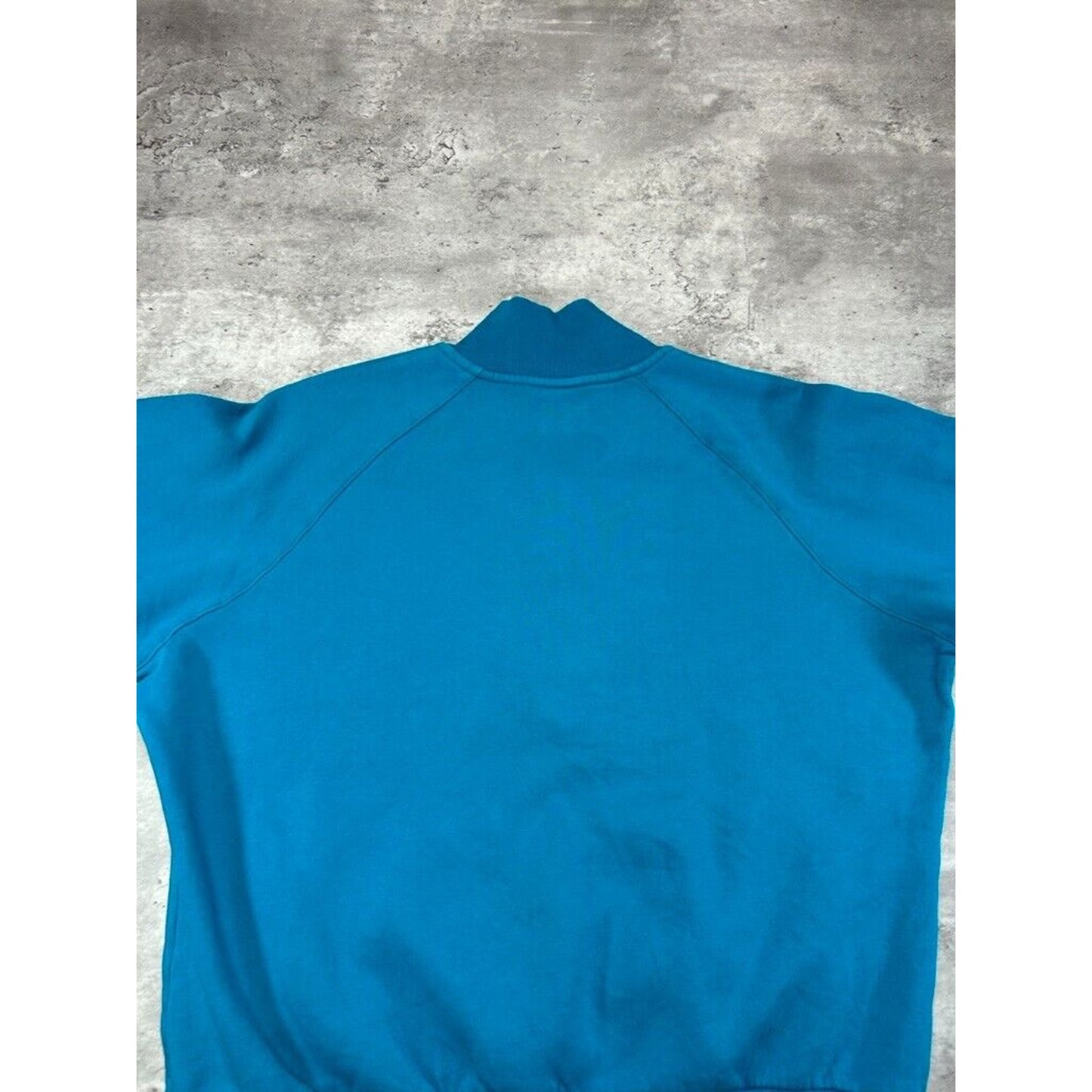 Vintage Womens Nike Embroidered Swoosh 1/2 Zip Pull Over Sweatshirt Size XL Teal
