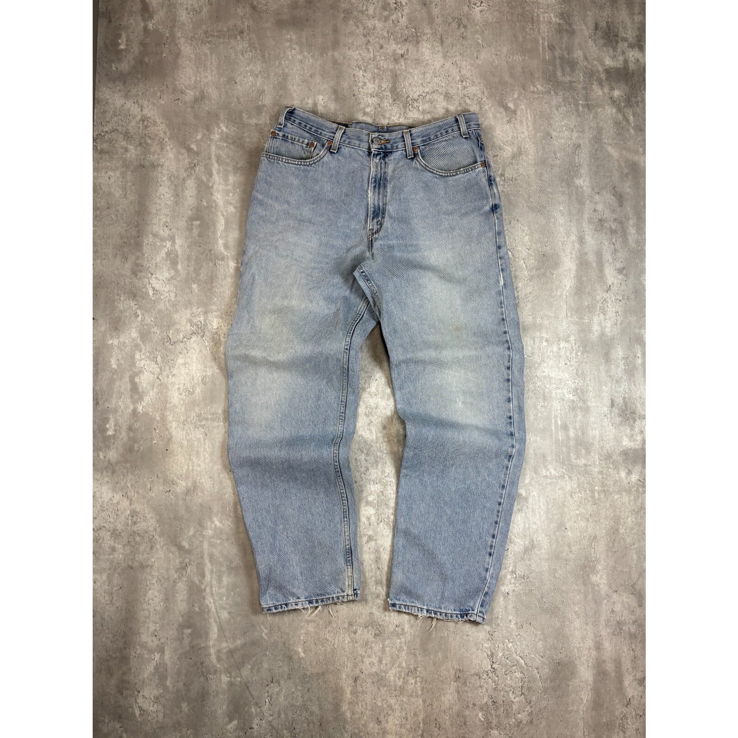 Vintage Levis 550 Red Tab Relaxed Fit Light Wash Denim Pants Size 35 Blue