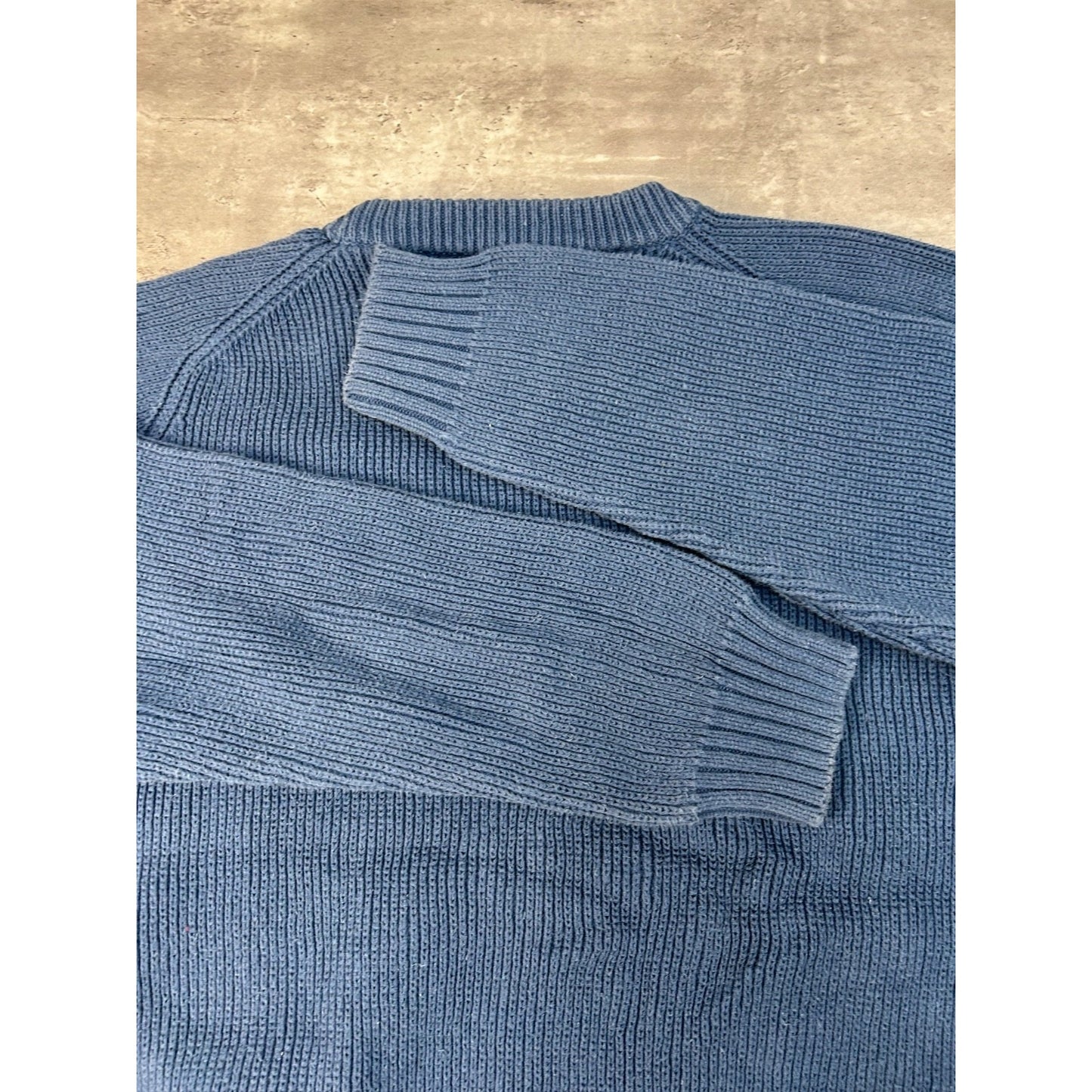 Vintage 90s Eddie Bauer Solid Ribbed Pullover Knit Sweater Size Large