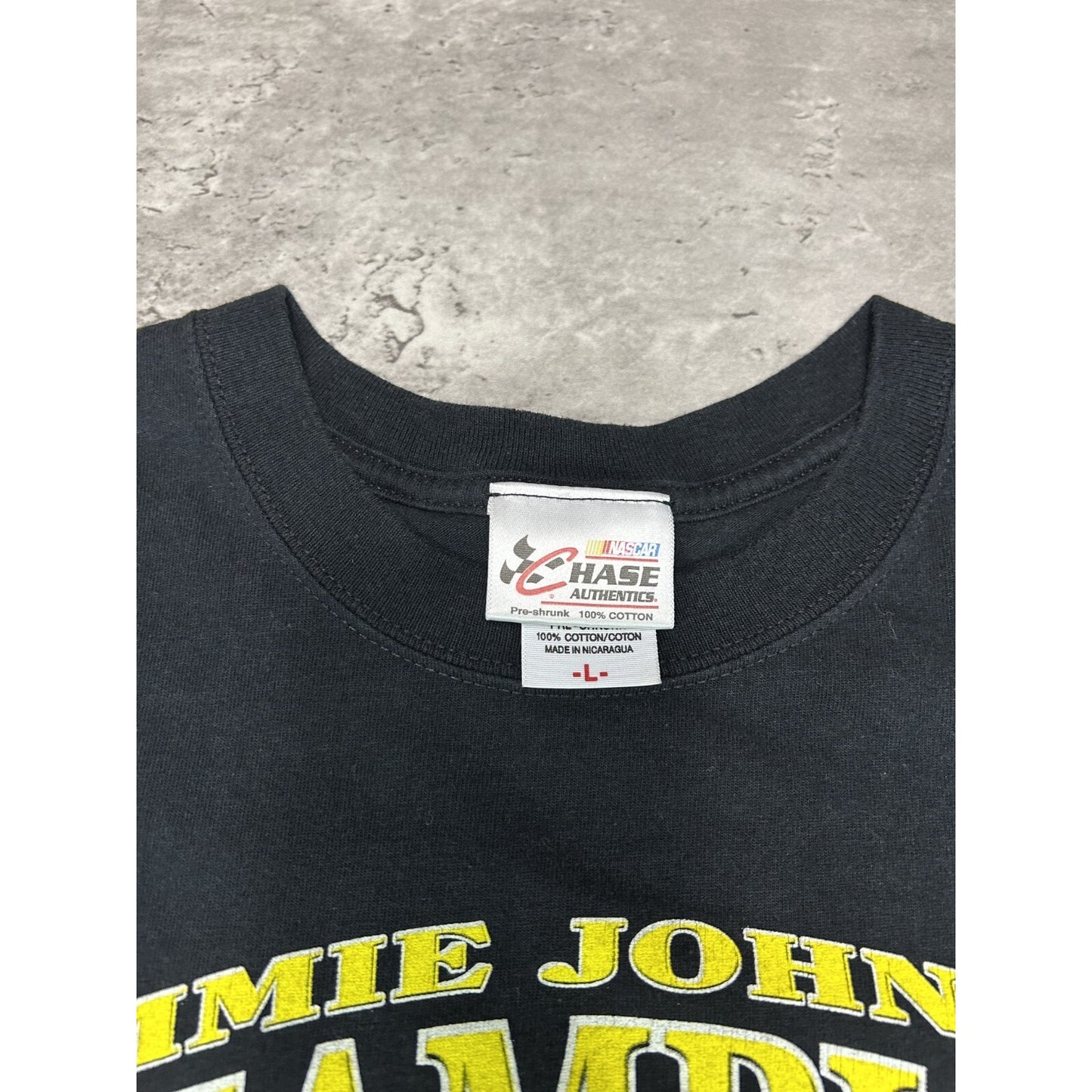 Jimmie Johnson #48 Nascar Three Time Sprint Cup Champion T-Shirt Size Large