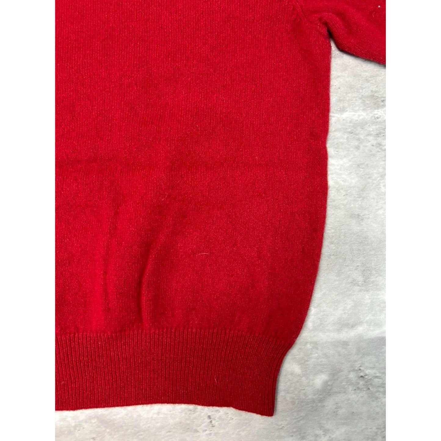 Vintage Polo Ralph Lauren Embroidered Pony 100% Wool V Neck Sweater Size Small