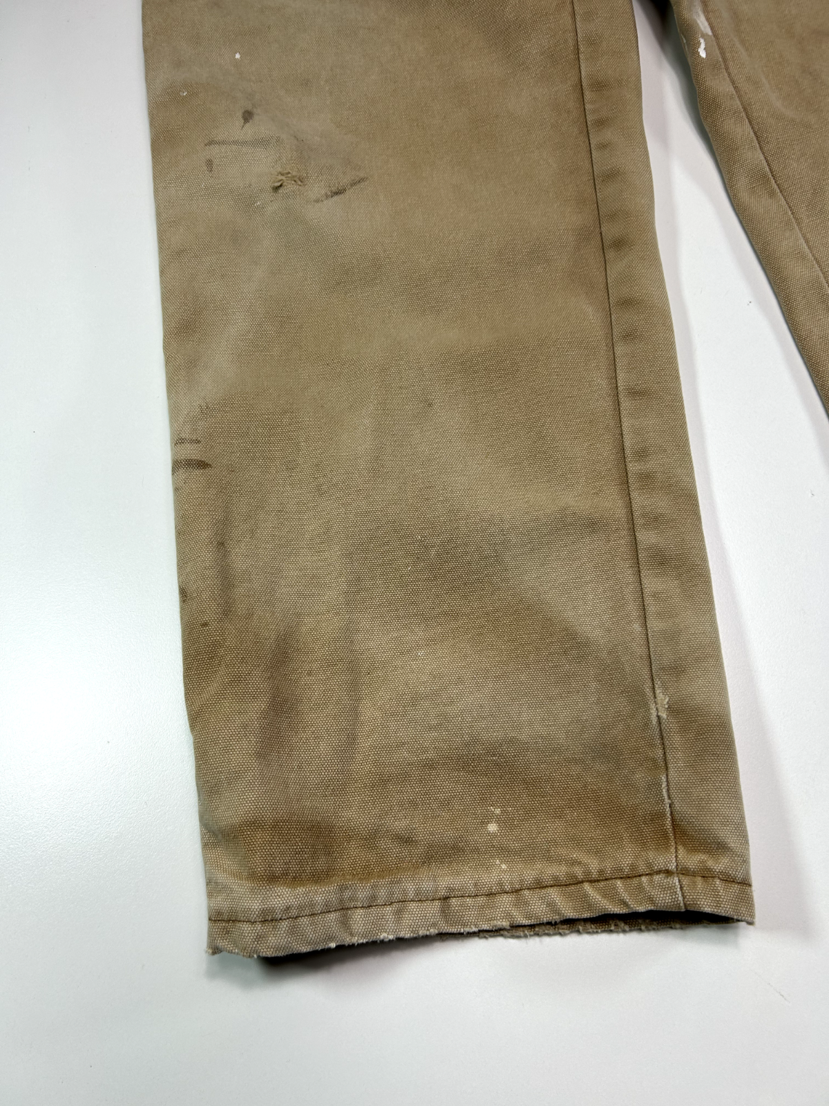 Vintage Dickies Canvas Work Wear Carpenter Pants Size 32W Beige