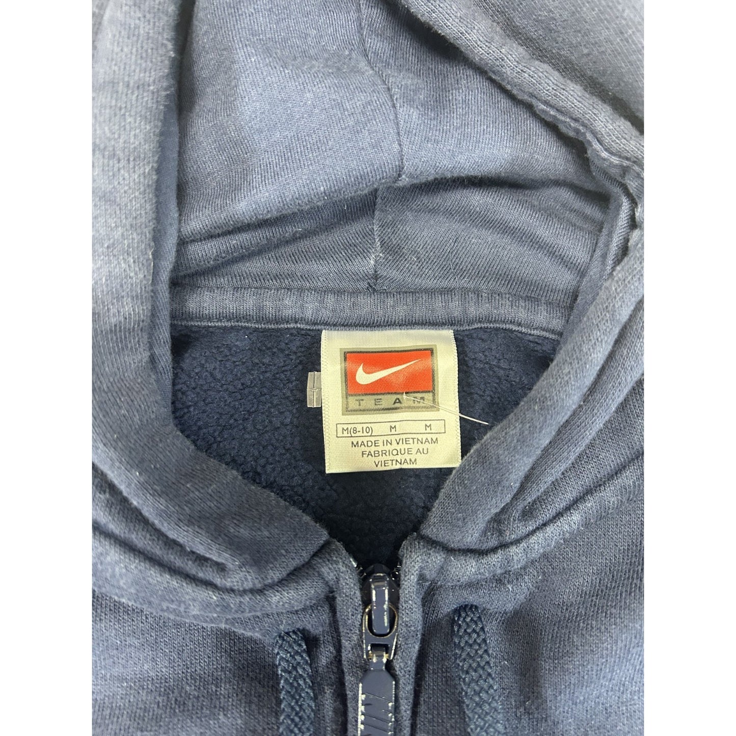 Vintage Illinois Illini NCAA Nike Full Zip Hooded Sweatshirt Sz YOUTH Medium